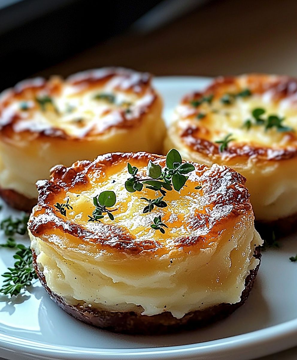 Feuilletés purée pommes de terre fromage