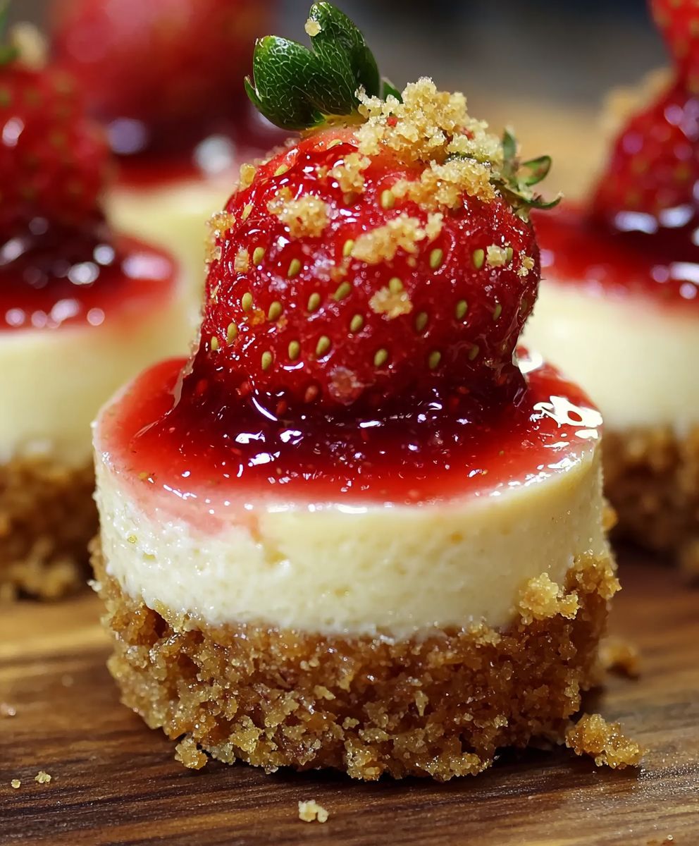Cheesecake croquant aux fraises