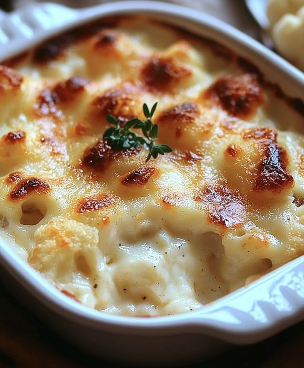 Gratin chou fleur béchamel