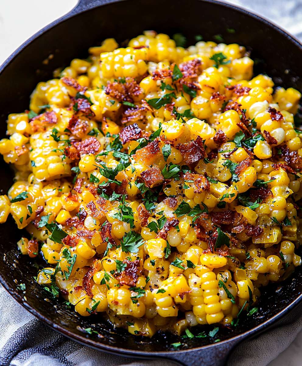 Maïs crémeux sans produits laitiers