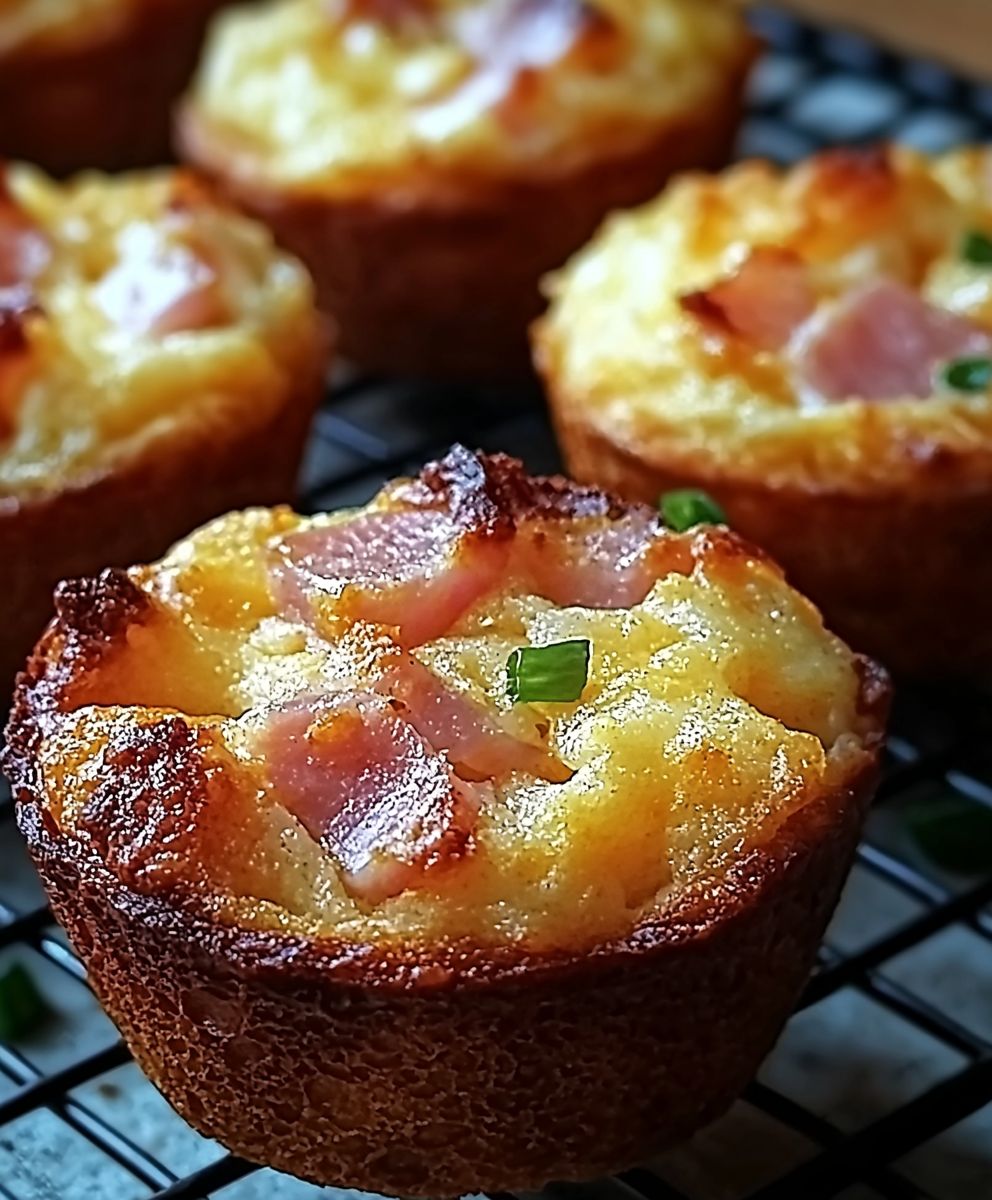 Muffins salés jambon parmesan