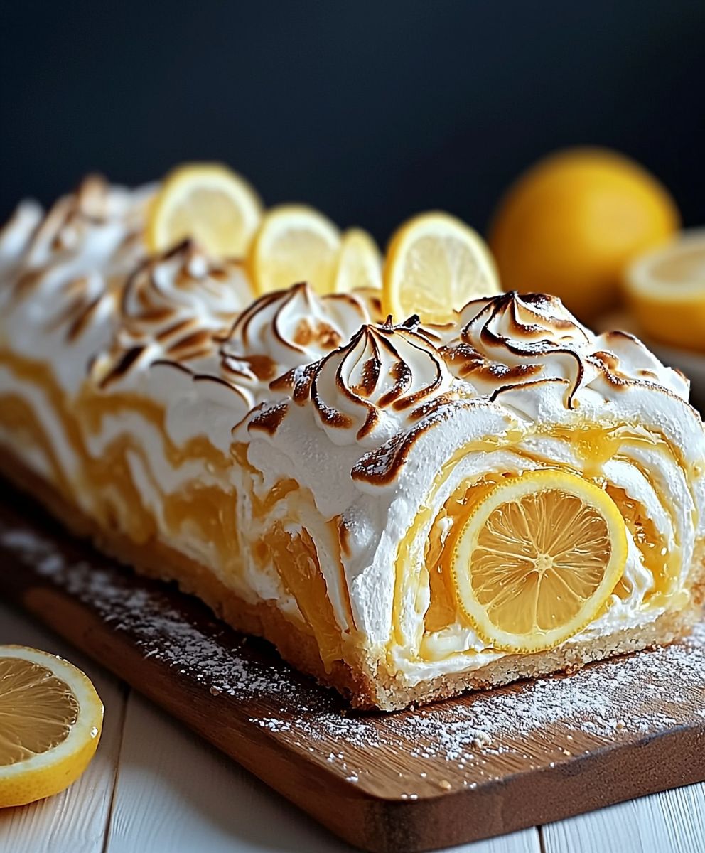 Buche de Noel citron meringuée