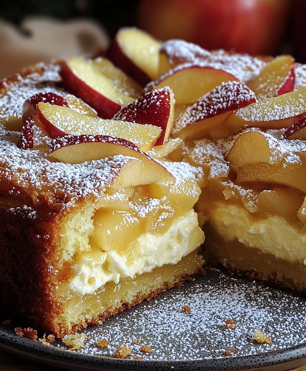 Gateau pommes mascarpone