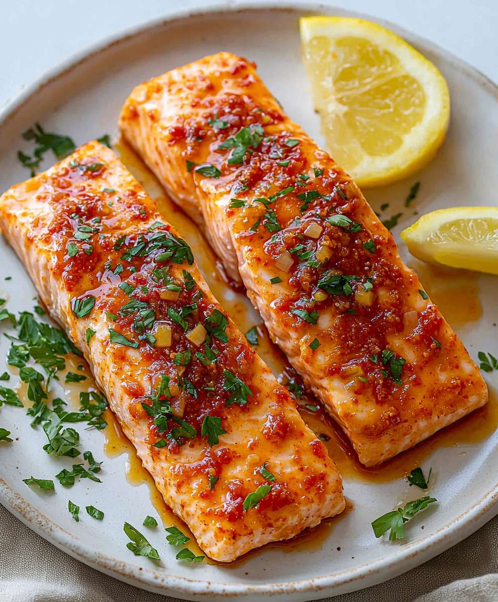 Saumon glacé harissa