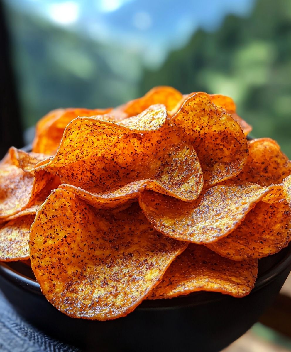 Chips de carottes au cumin