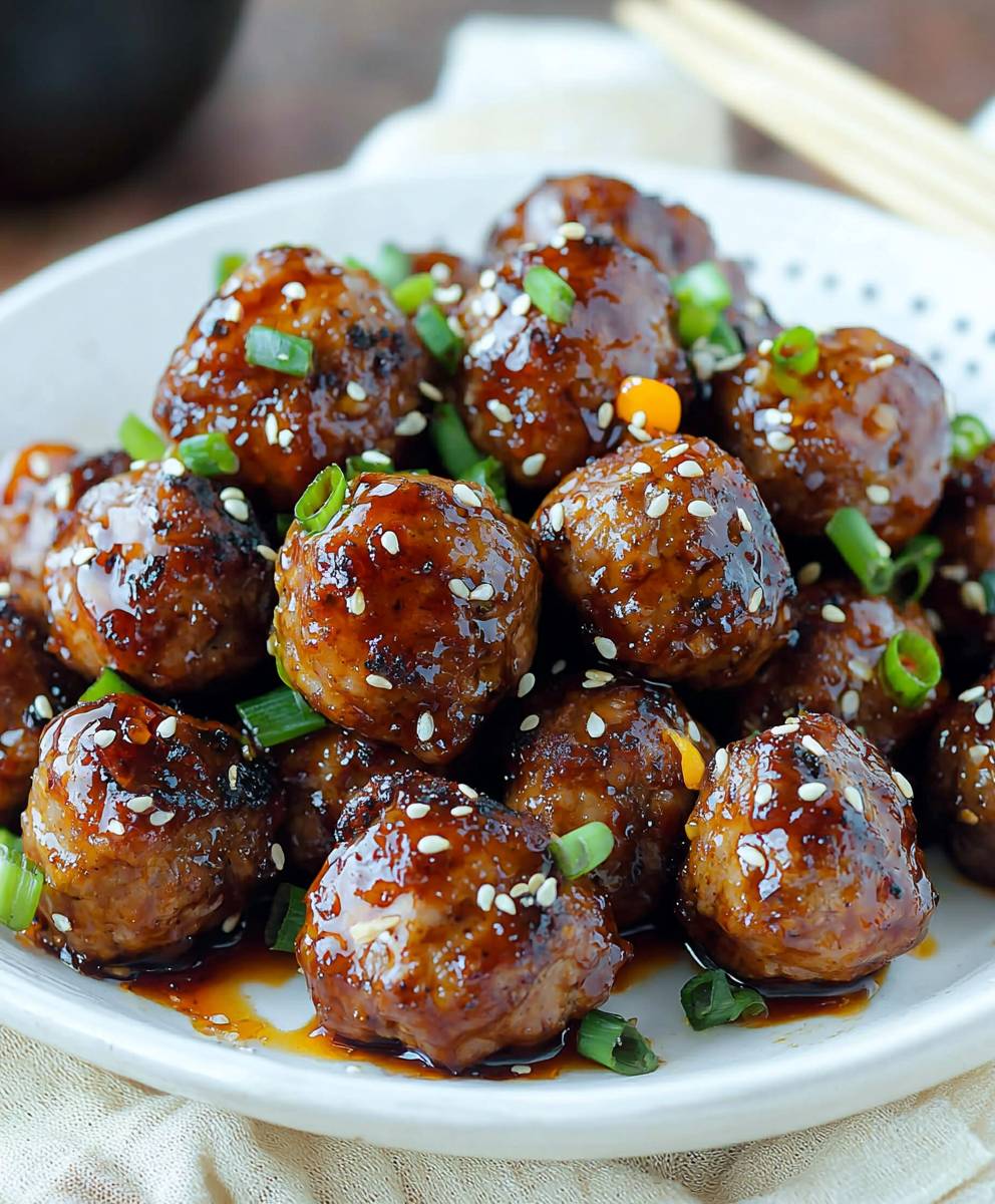 Boulettes de viande teriyaki