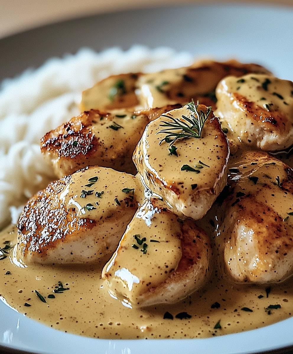 Poulet crémeux sauce ranch