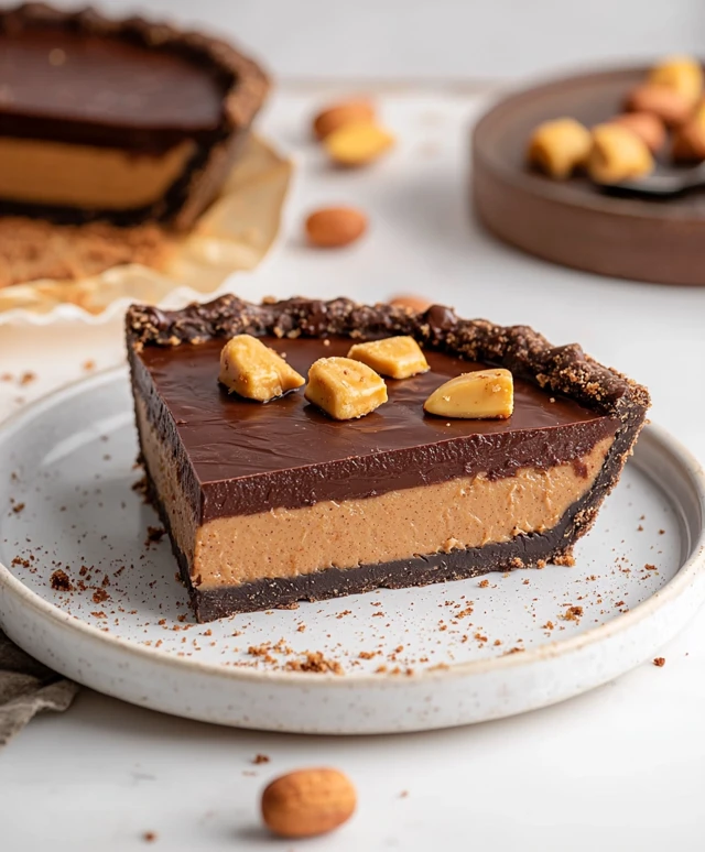 Tarte chocolat beurre de cacahuète