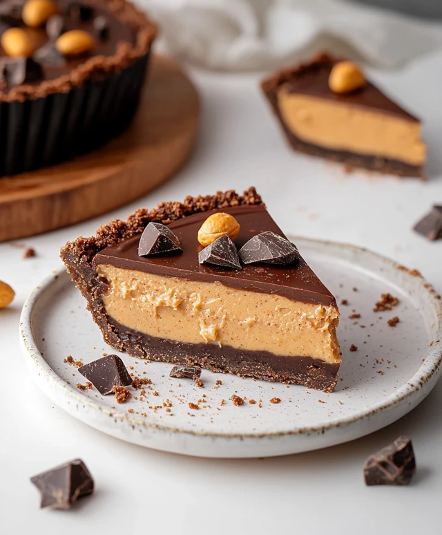 Tarte chocolat beurre de cacahuète