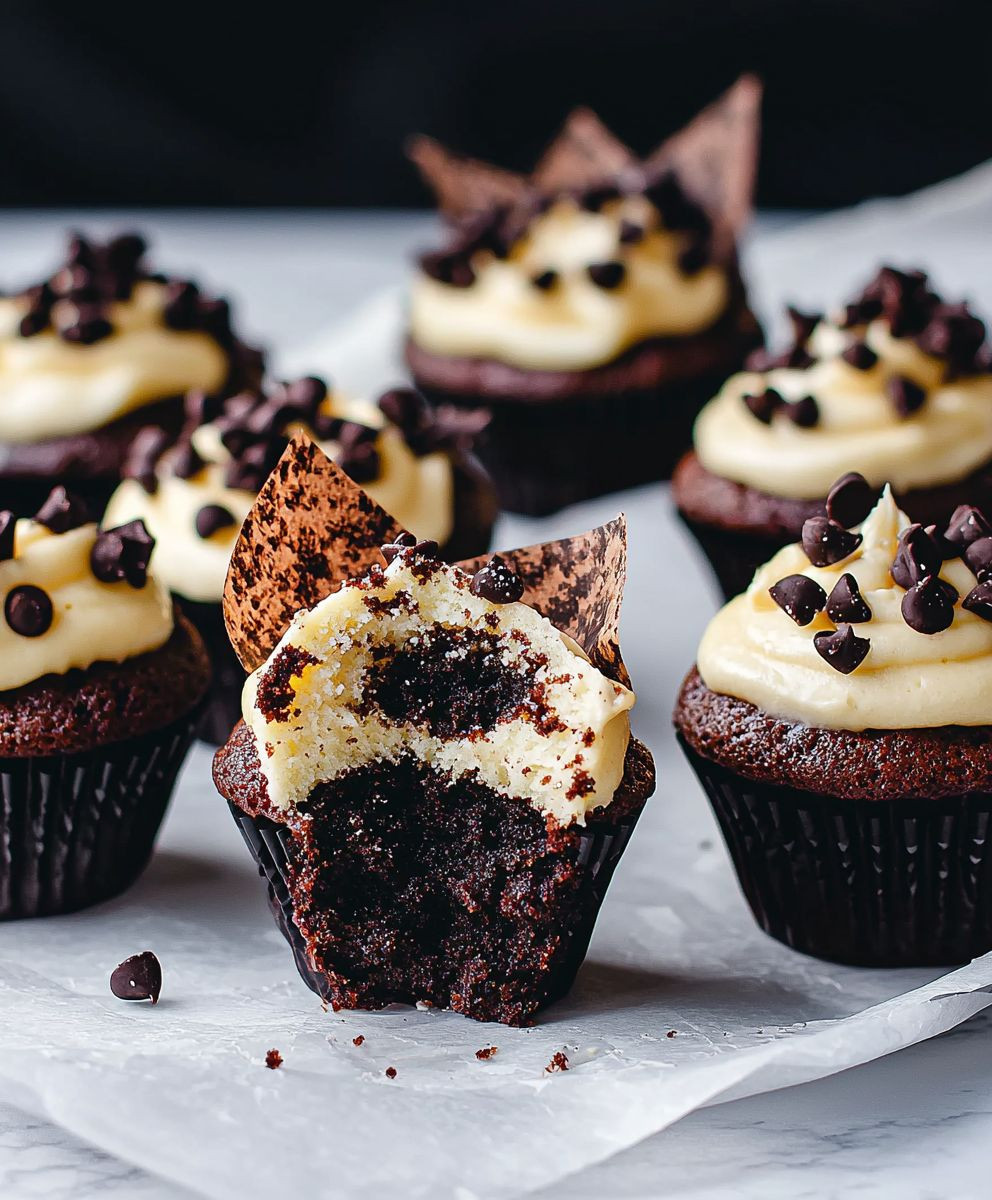 Cupcakes chocolat noir