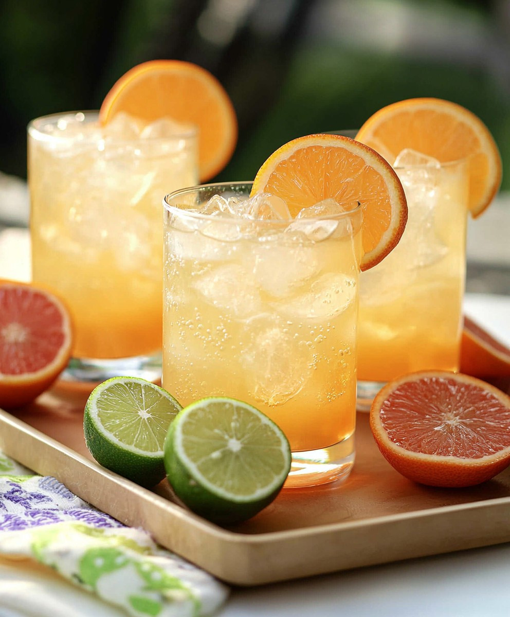 Cocktails sans alcool agrumes