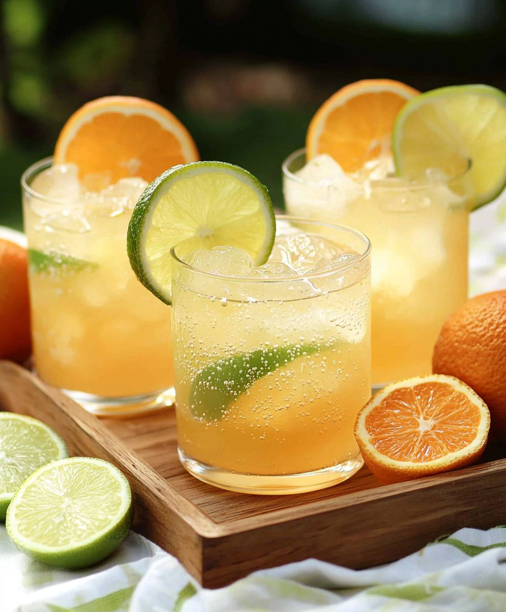 Cocktails sans alcool agrumes