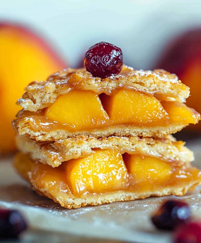 Gâteau pêches mangue