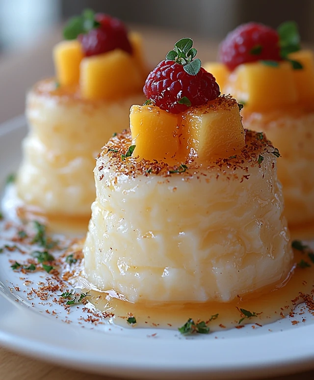 Pouding mangue noix de coco