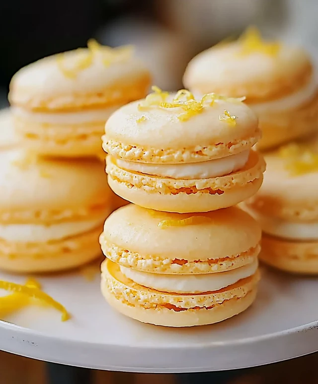Macarons au citron