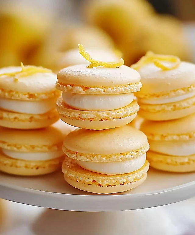 Macarons au citron