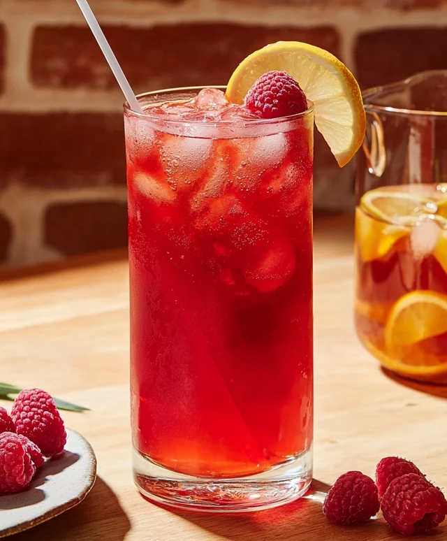 Thé glacé framboise sans sucre