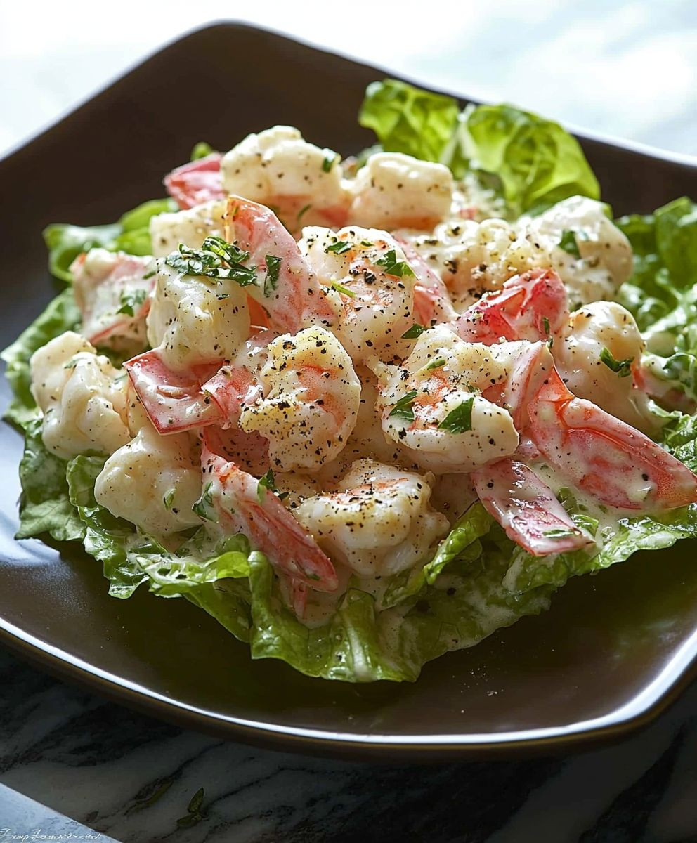 Salade de fruits de mer crémeuse