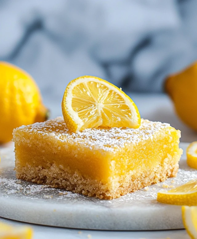 Barres au citron saines