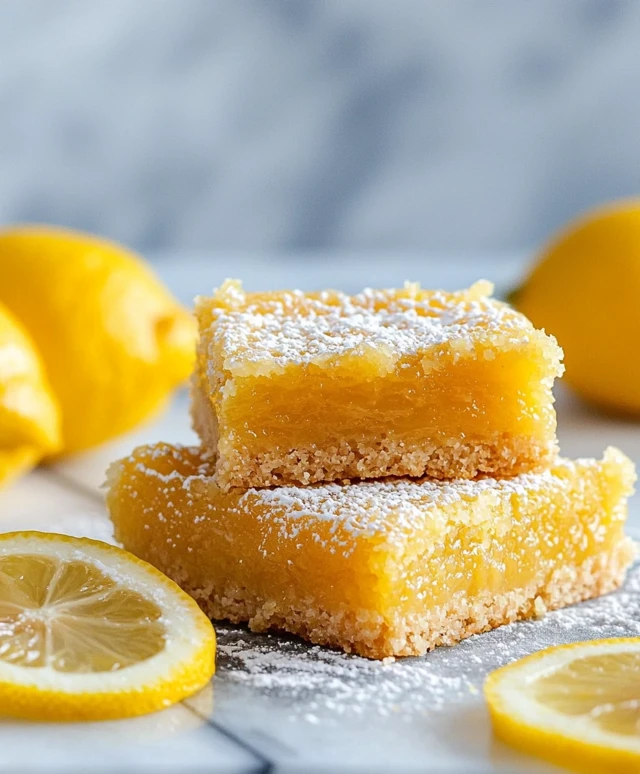 Barres au citron saines