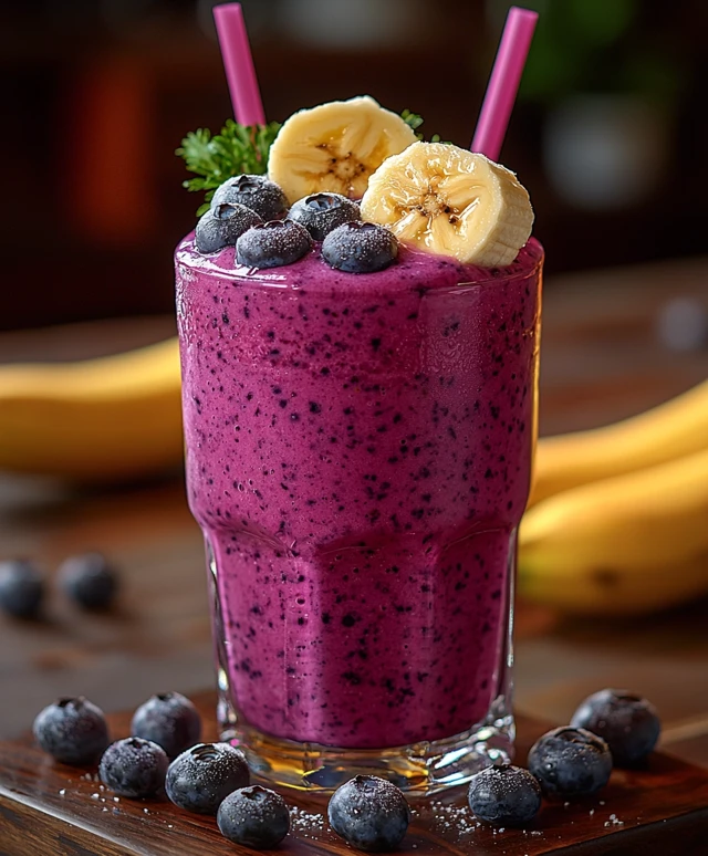 Smoothie myrtille banane