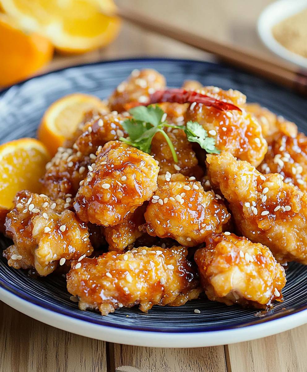 Poulet à l'orange chinois