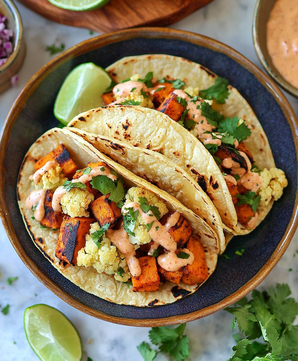 Tacos végétariens au chou-fleur