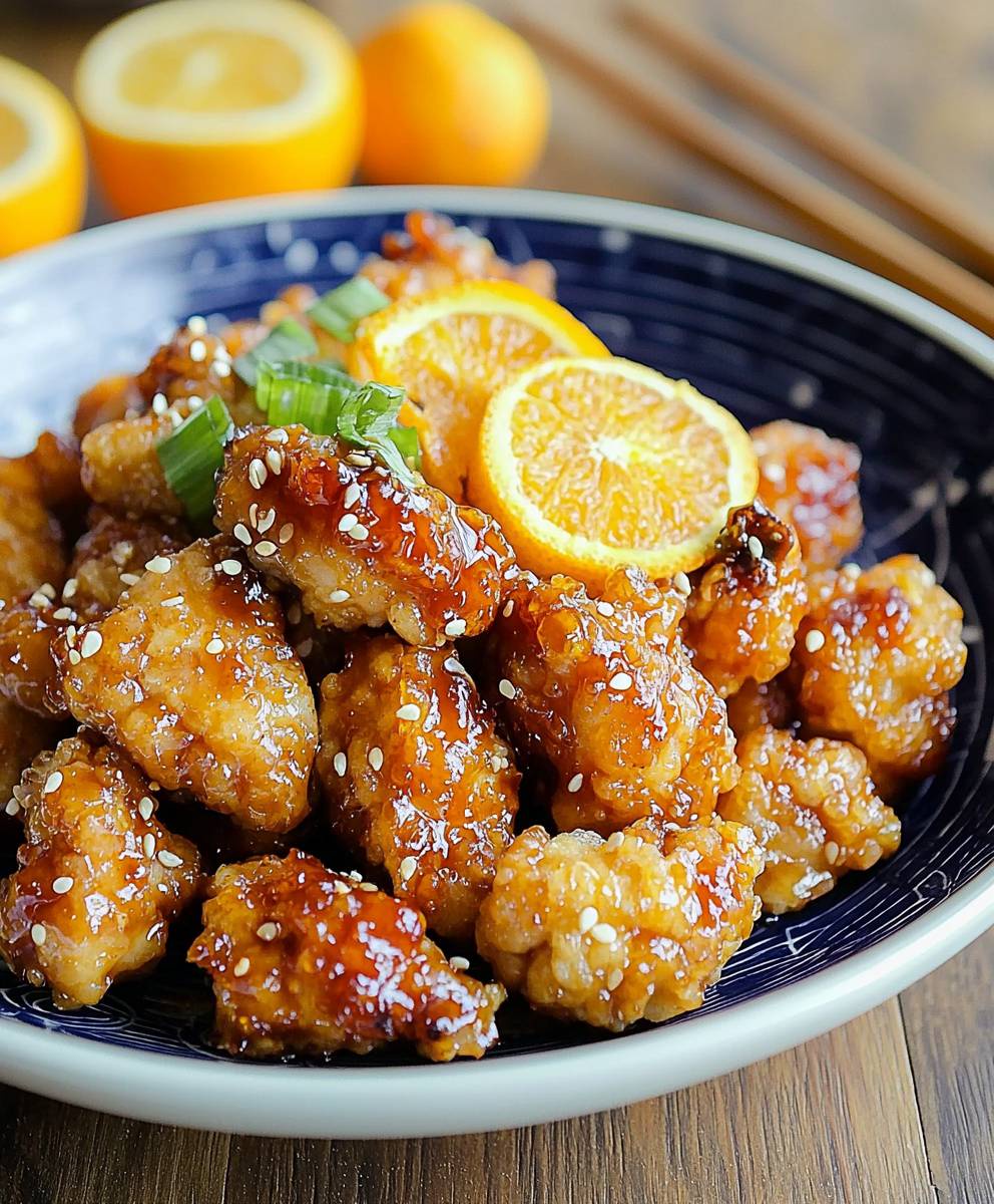 Poulet à l'orange chinois