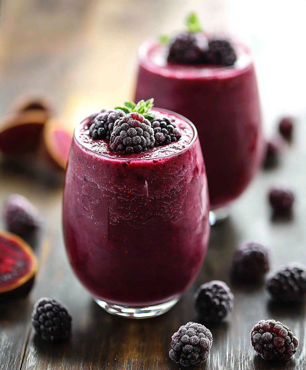 Smoothie baies betterave facile