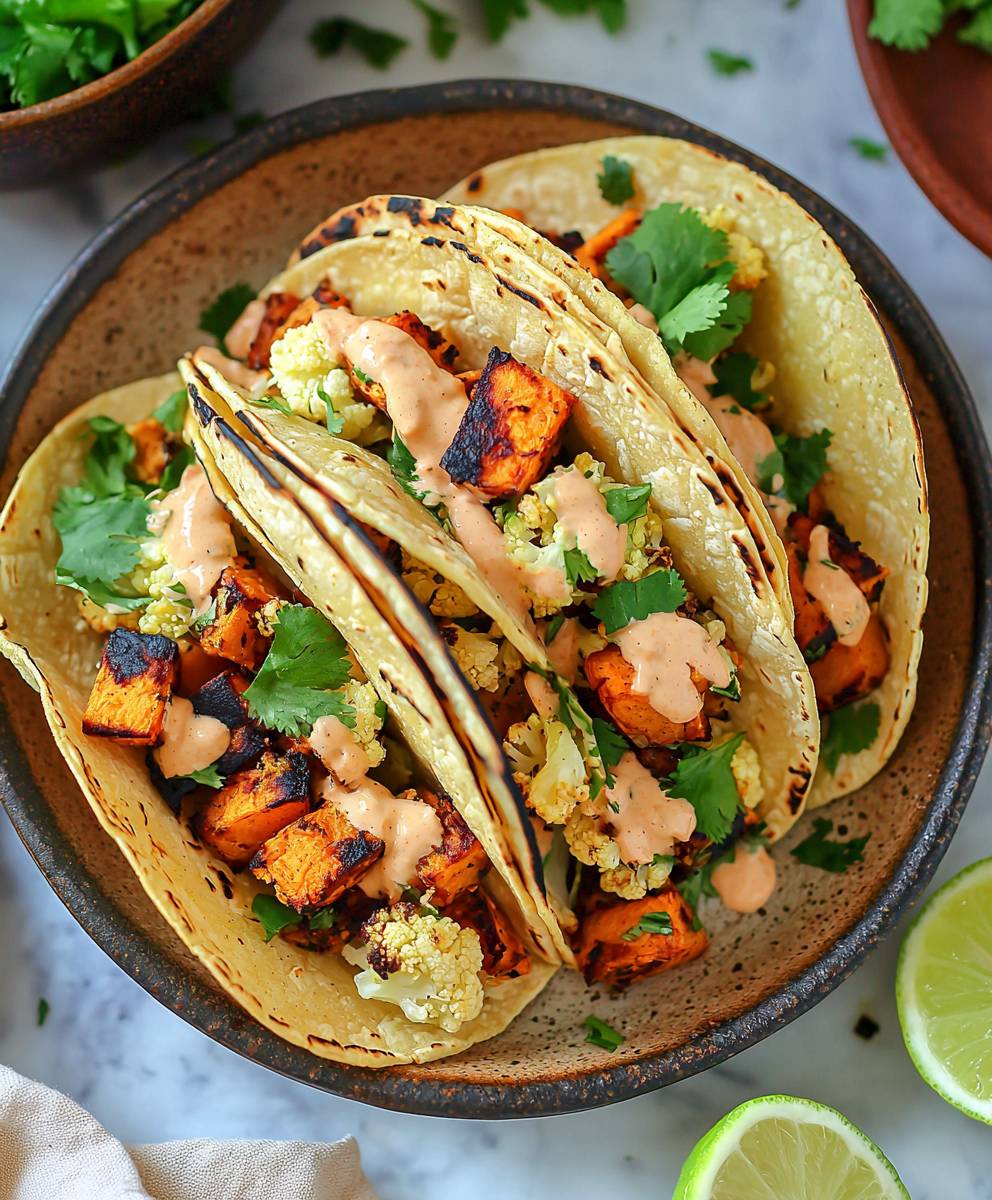 Tacos végétariens au chou-fleur