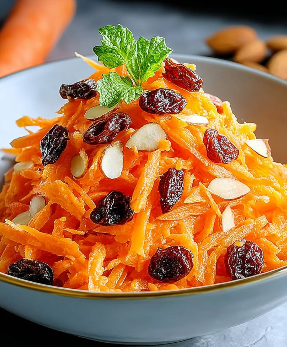 Salade carottes raisins