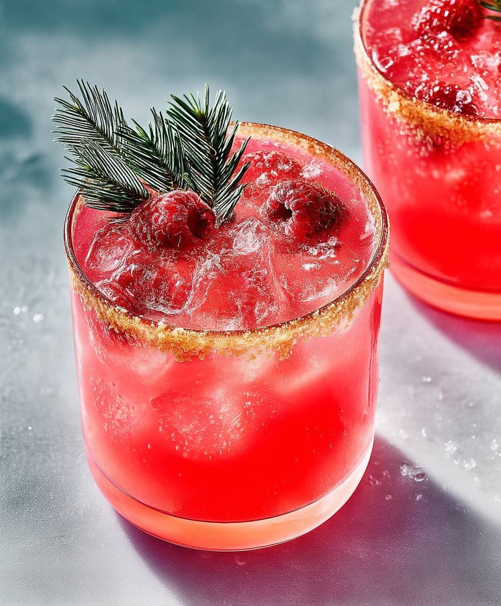 Punch framboises sapin