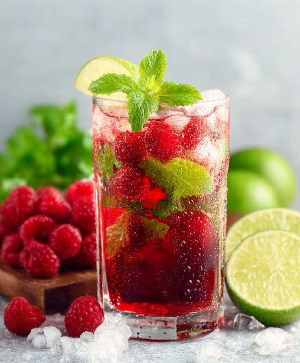 Mojito framboise facile