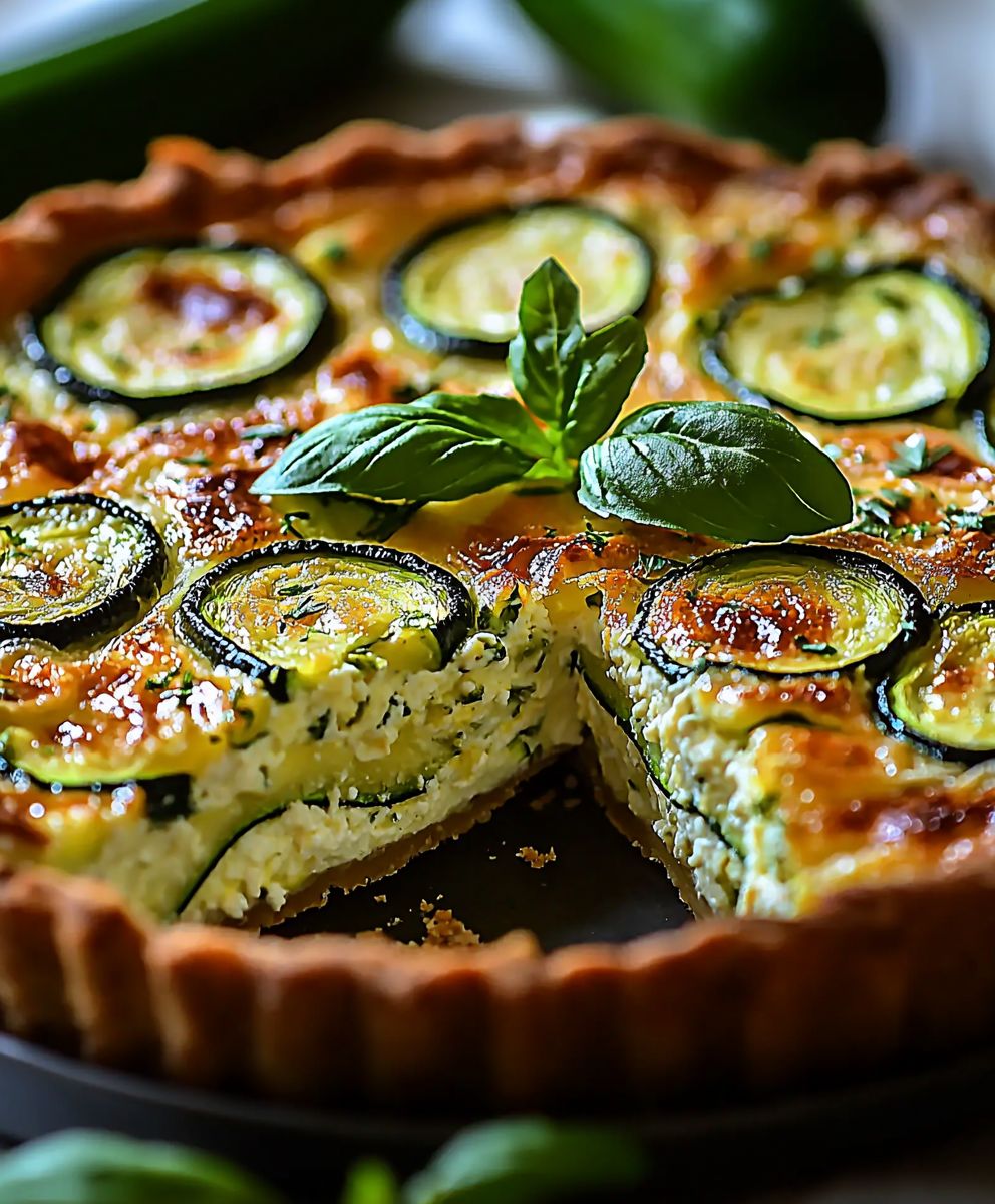 Quiche courgettes ricotta