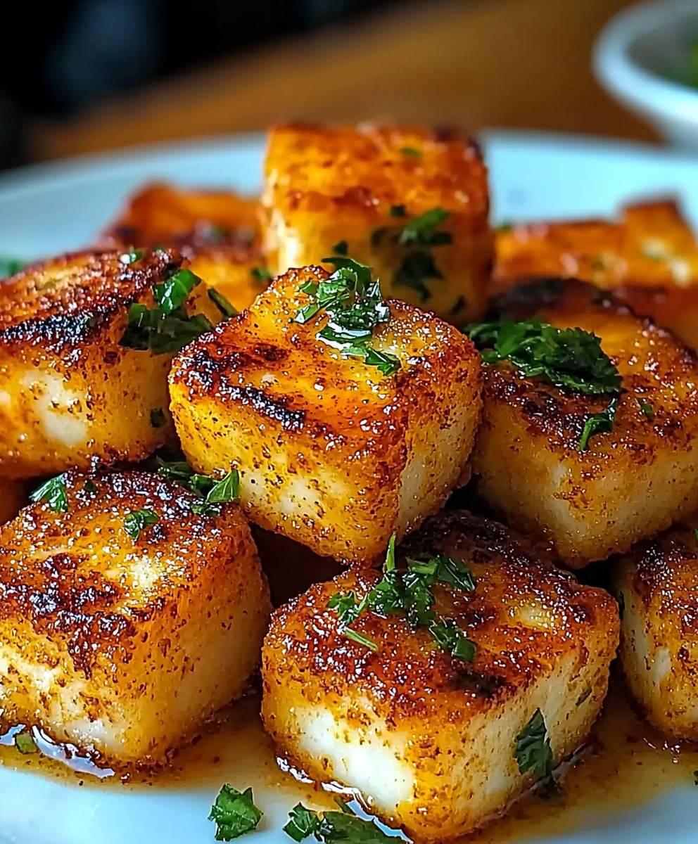 Halloumi grillé bouchées