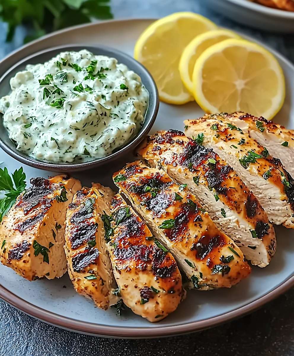 Poulet grec tzatziki