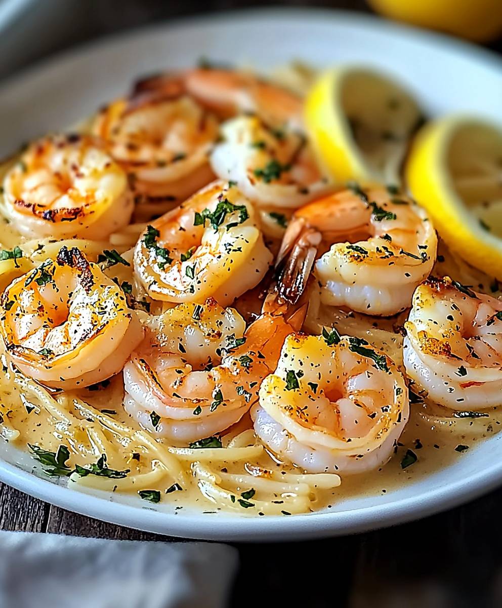 Scampi aux crevettes beurre citronné