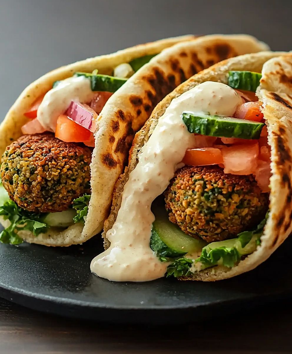 Falafel pita gourmande
