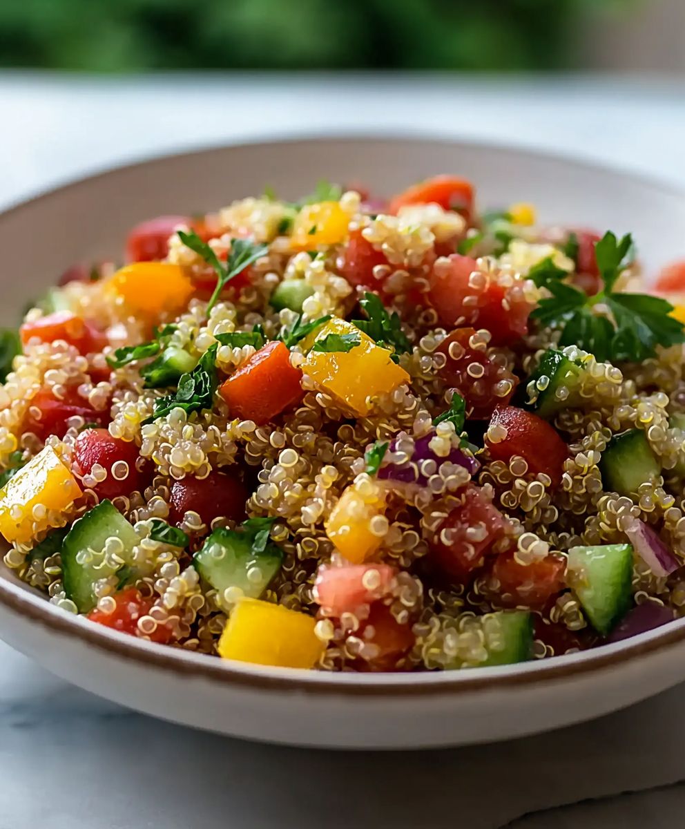 Salade quinoa méditerranéenne