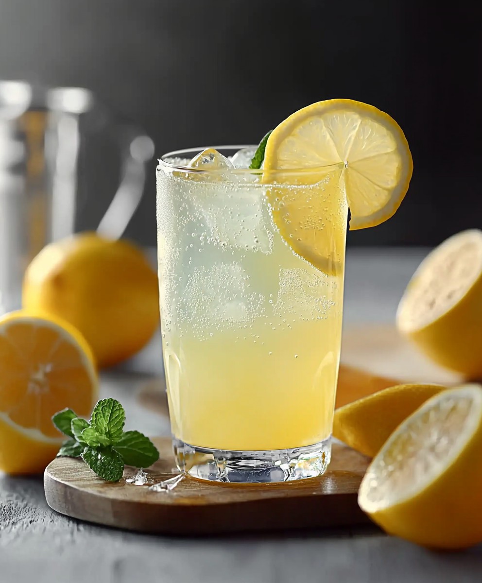 Citronnade pétillante maison