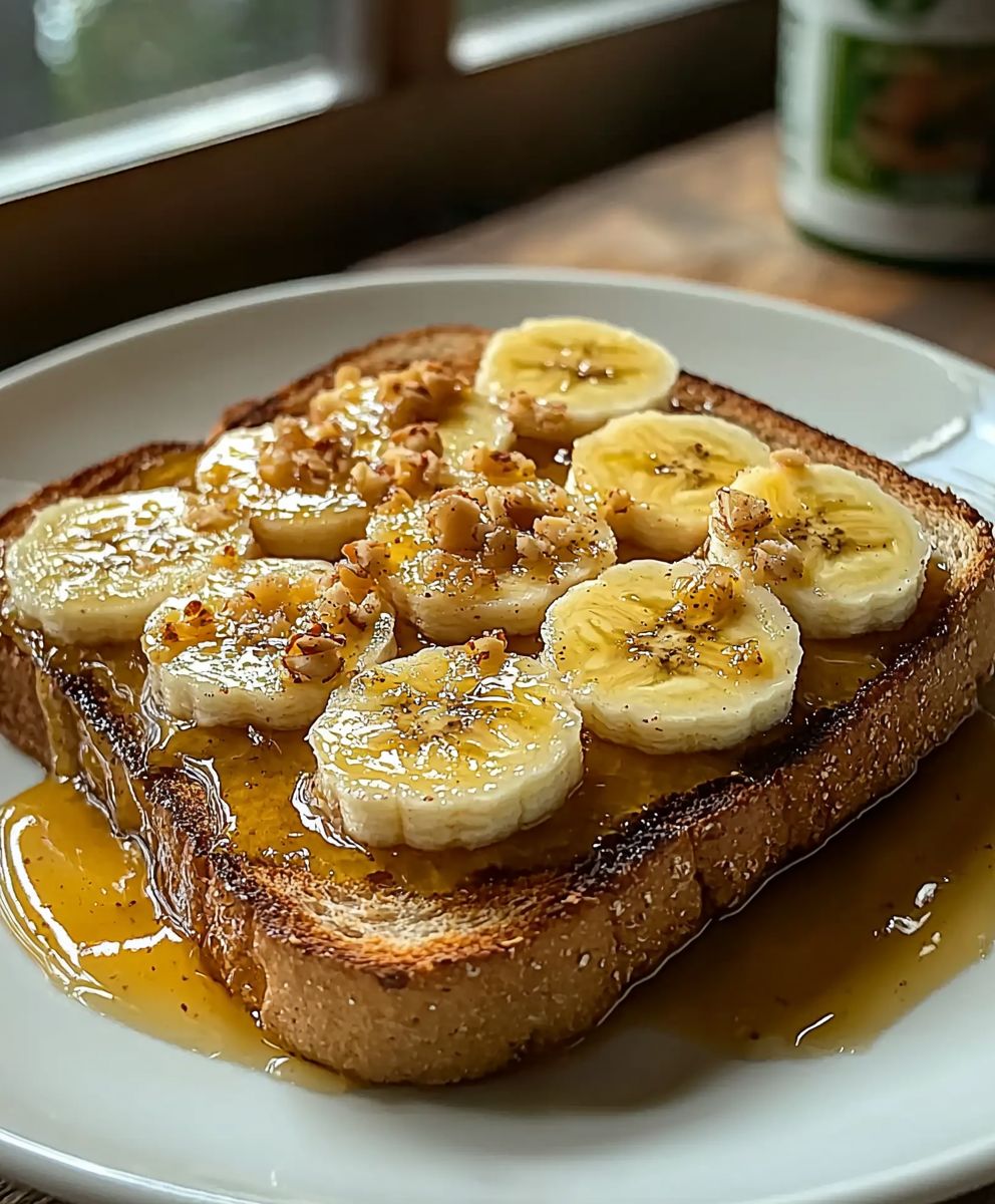 Toast beurre amande banane