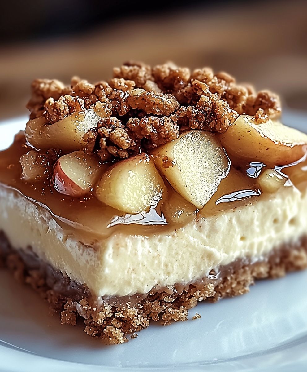 Cheesecake croustillant aux pommes