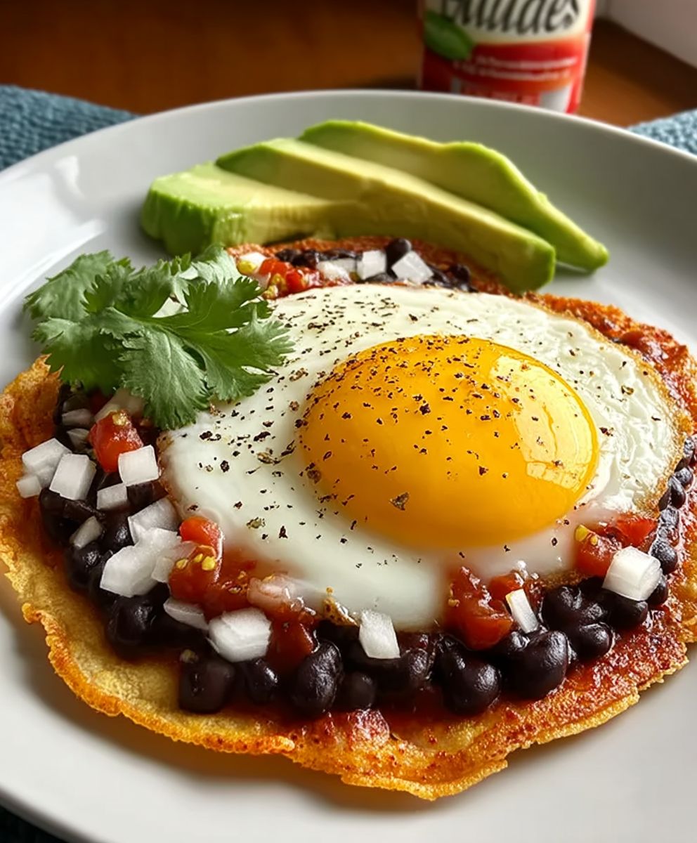 Huevos Rancheros Haricots Noirs