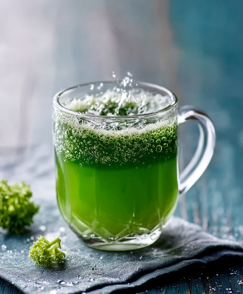 Smoothie celeri concombre kale spiruline