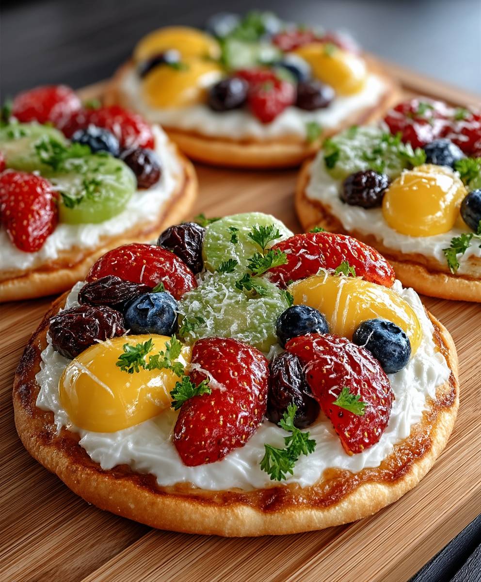 Pizza aux fruits de Pâques