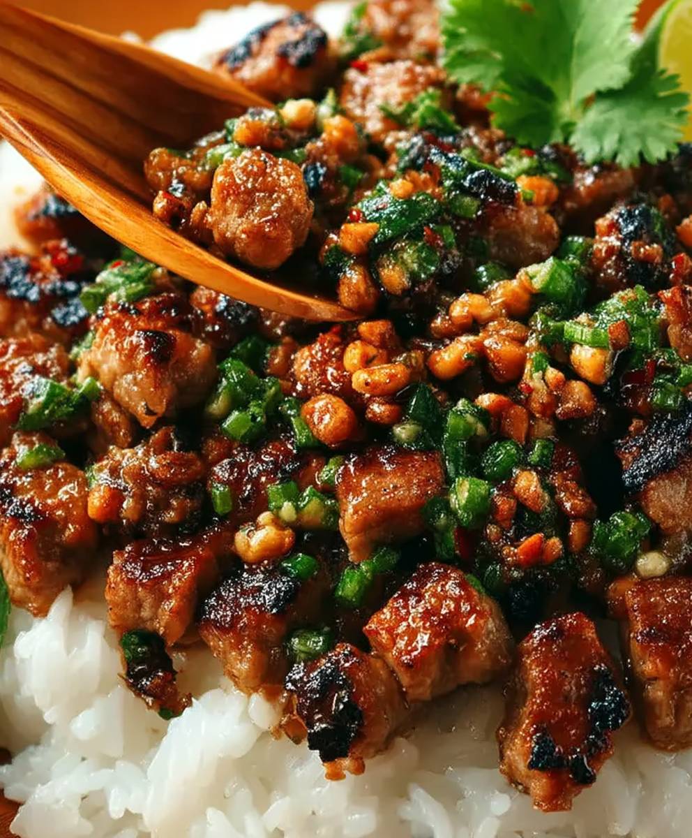 Porc gingembre citron vert riz coco