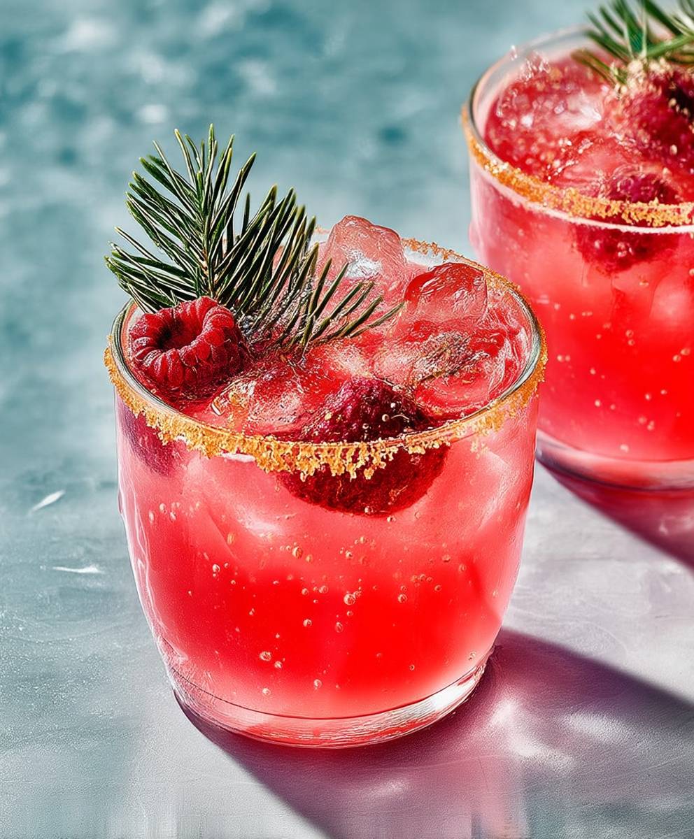 Punch framboises sapin