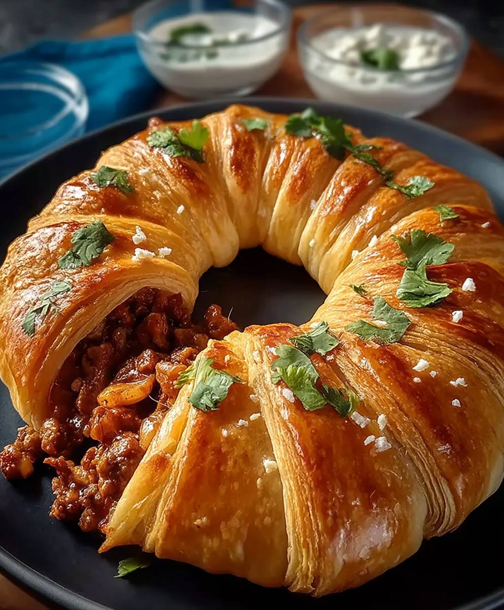 Croissant taco anneau