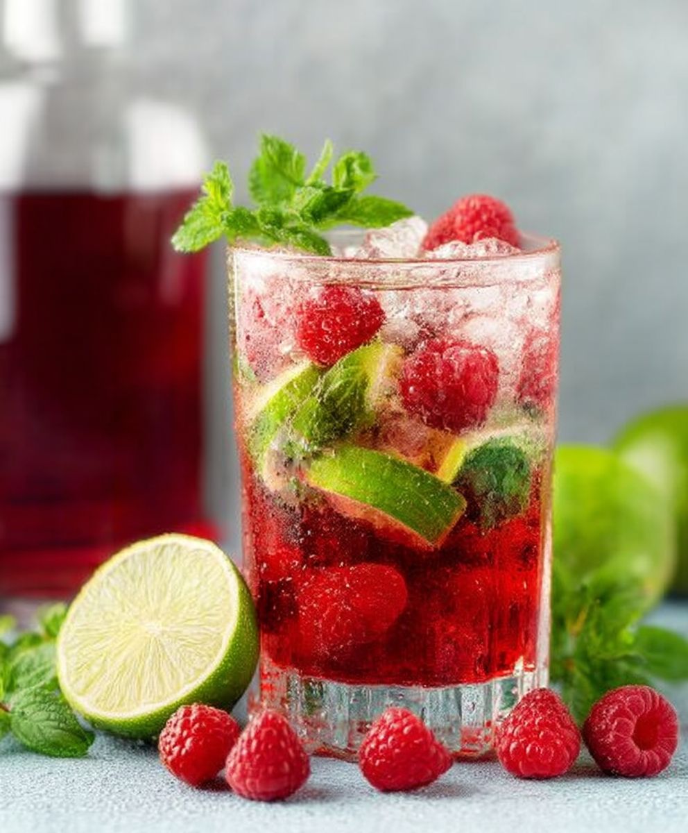 Mojito framboise facile