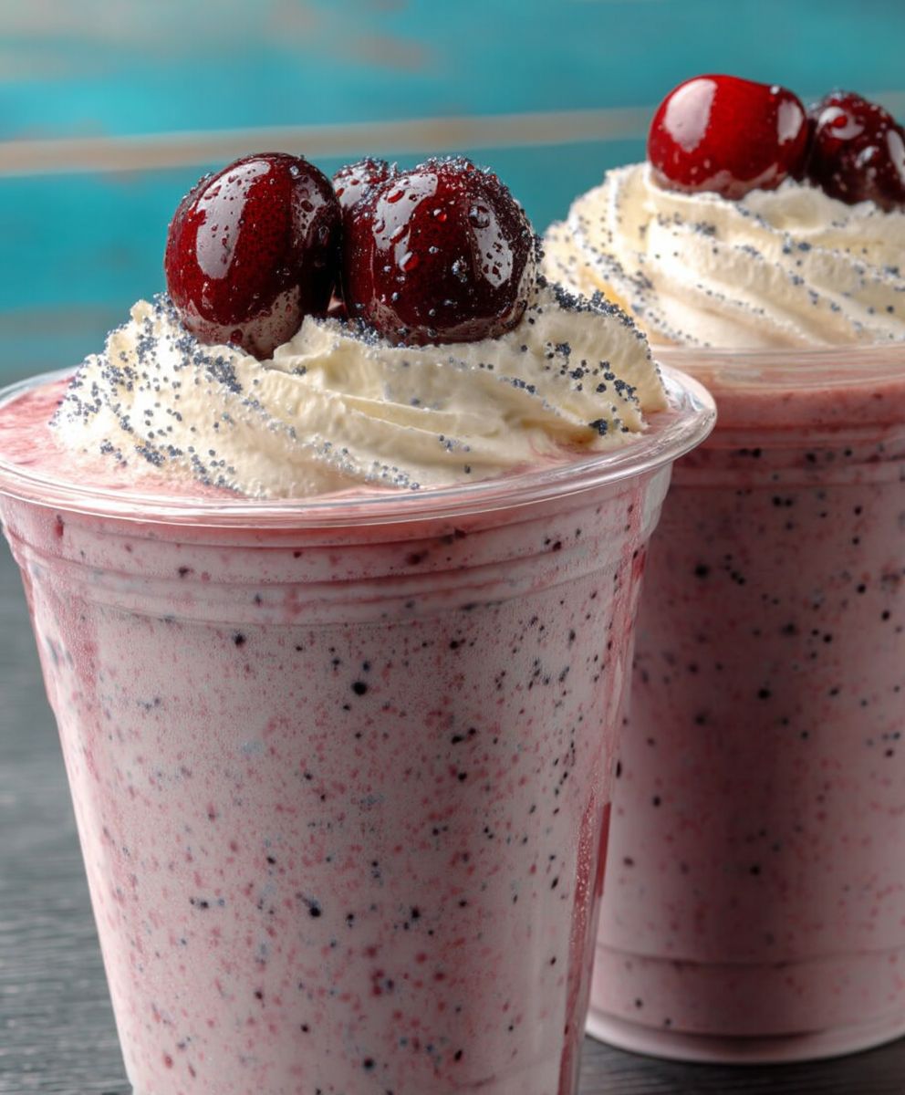 Clafoutis cerises fond noir